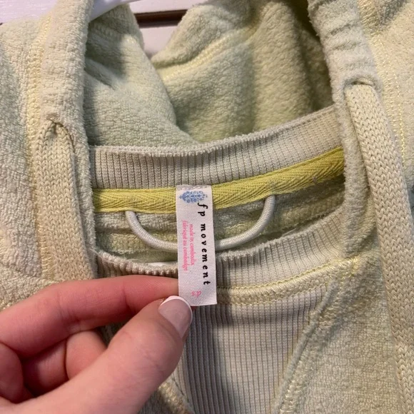 Free People Movement Terry Cloth Green Sweatshirt - Picture 6 of 7